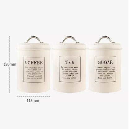 Set Of 3 Alloy Tins