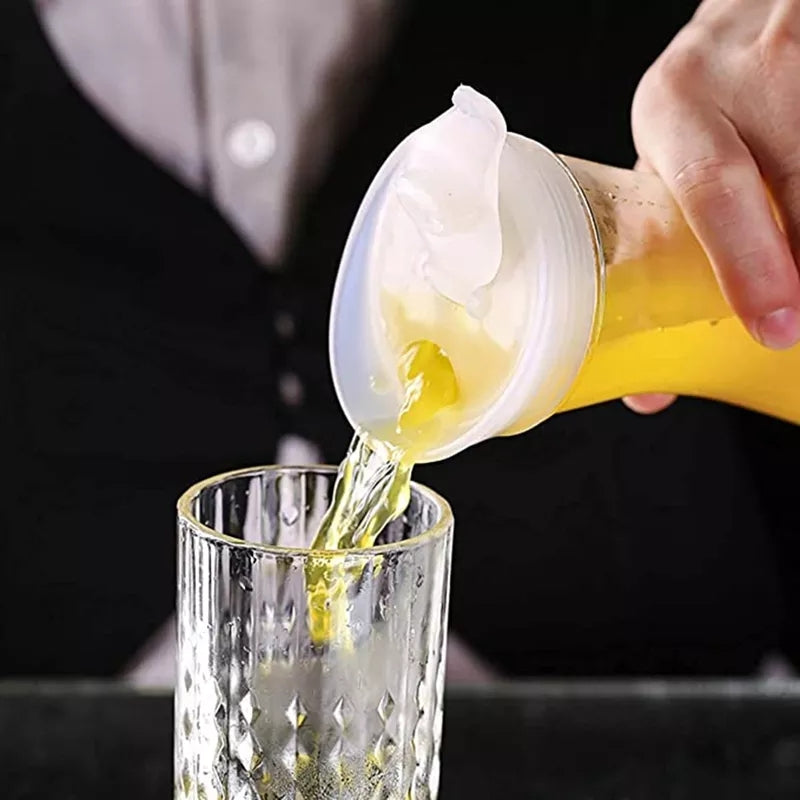 Glass Water Pitcher with Plastic Lid