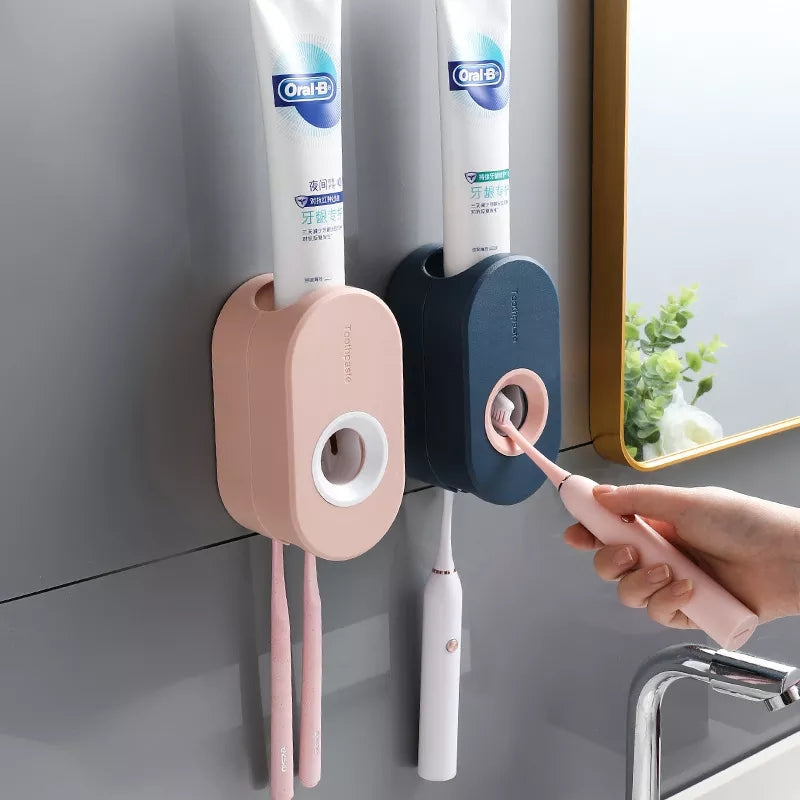 Toothpaste Squeezer/Toothbrush Holder