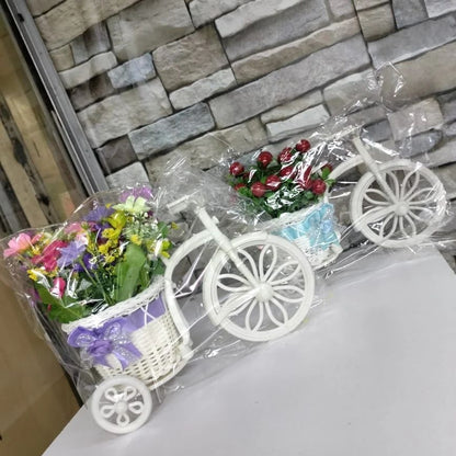 Artificial Bicycle Fashion Rose Car Crafts Decor
