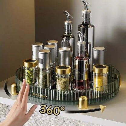 360° Rotating Nordic Acrylic Storage  Tray Lazy Susan