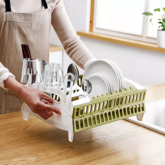 Plastic Foldable Portable Dish Rack