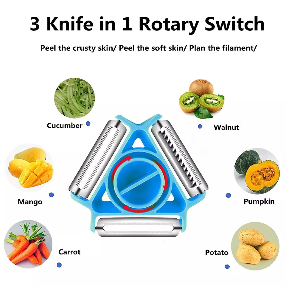 Rotary Multifunction 3 in 1 Peeler