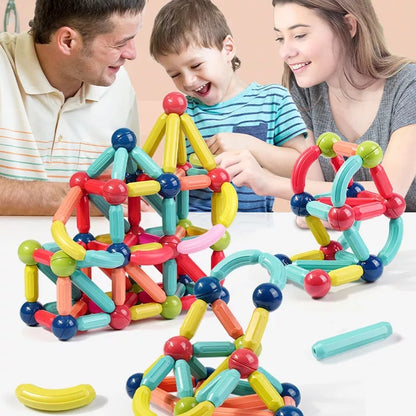 3D Magnetic Building Blocks Magnetic sticks BlackNov Kids Toy