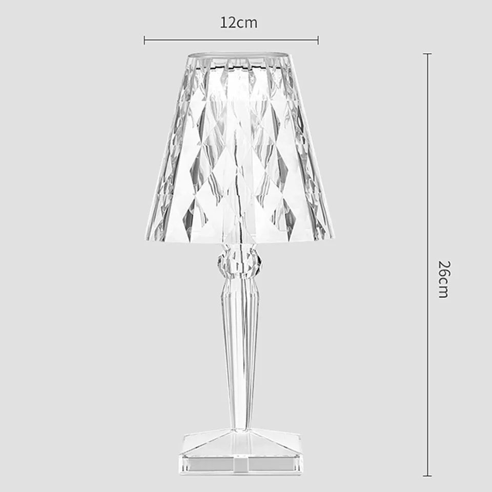 Classy Touch Crystal Table Lamp