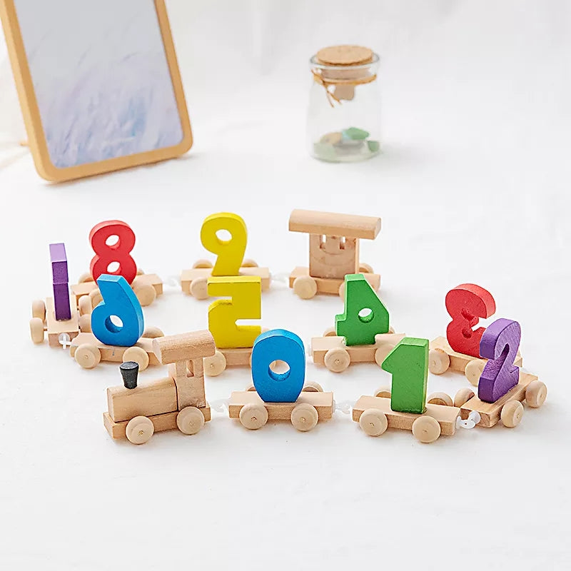 Montessori Wooden Numbers Train