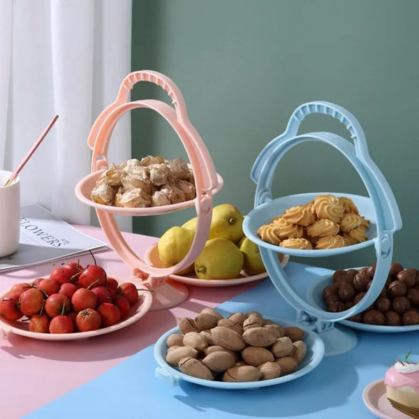 2 Layer folding dessert plate