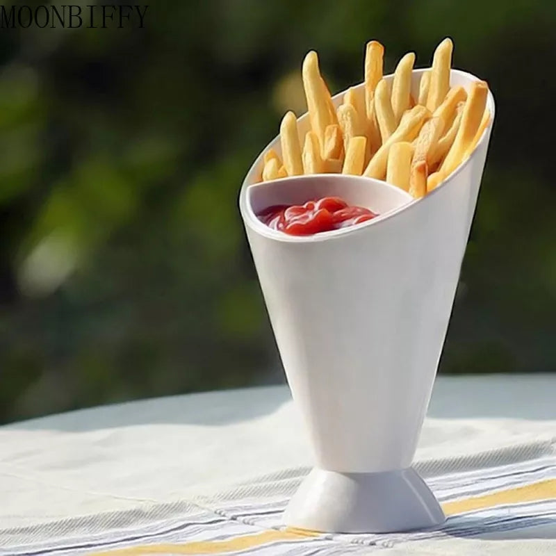 French Fries Partitioned Chips Holder