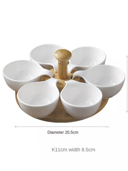 Cereal Lazy Susan Rotating Bowls