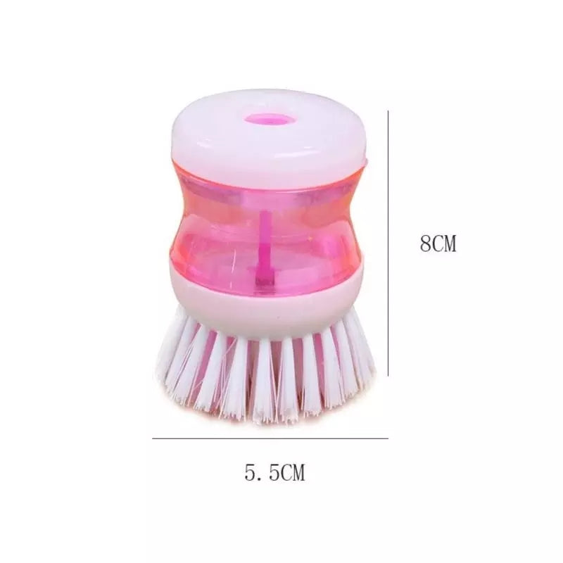 Dish Wash Brush with Auto Detergent Press