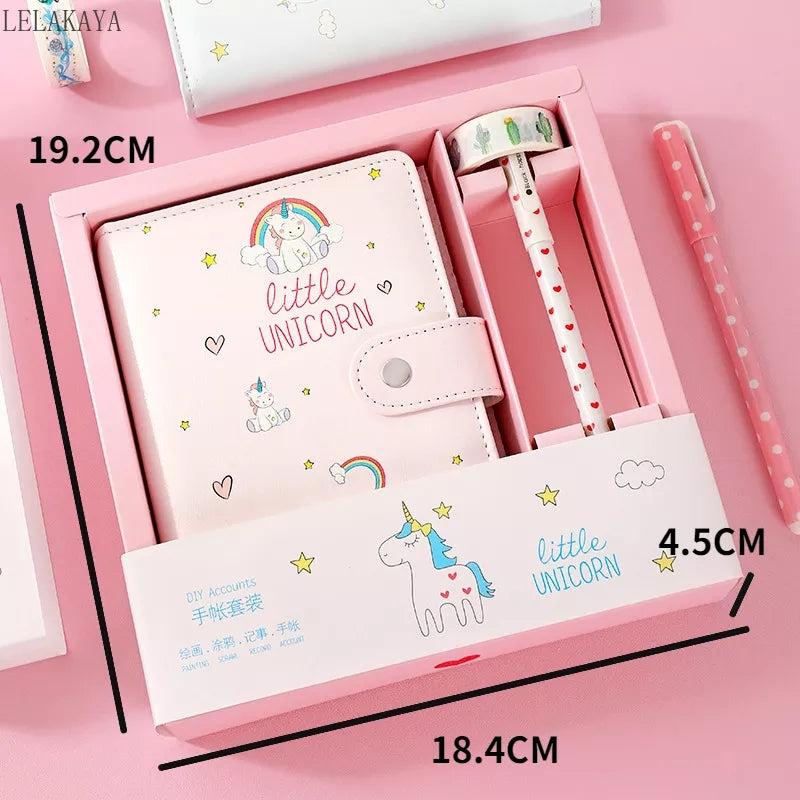 3 in 1 Cute Children Notebook with Pen +Tape