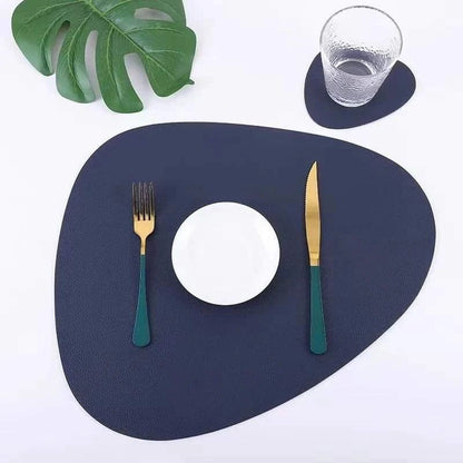 12Pcs Leather Placemats