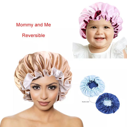 2 in 1 Satin Bonnets