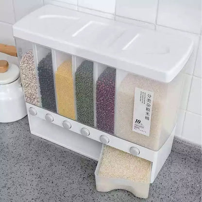 Partitioned 6 slot Cereal Dispenser