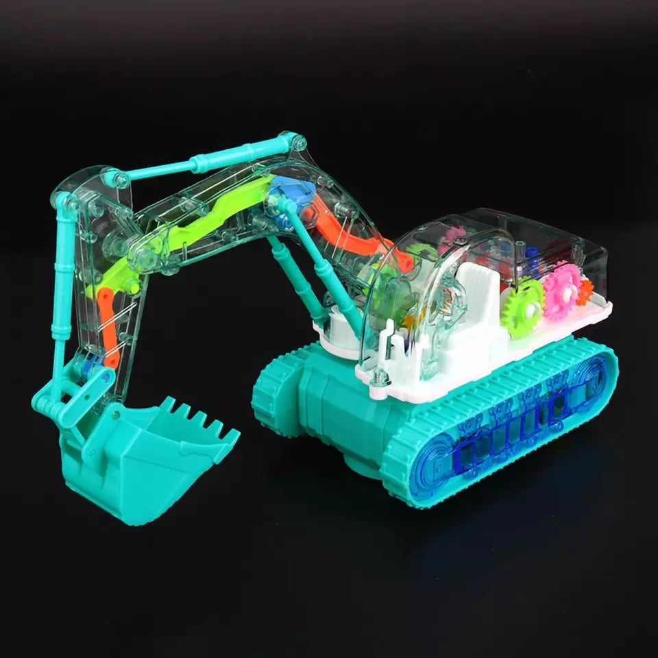 Kids Excavator Toy Flashing Light and Music Simulation