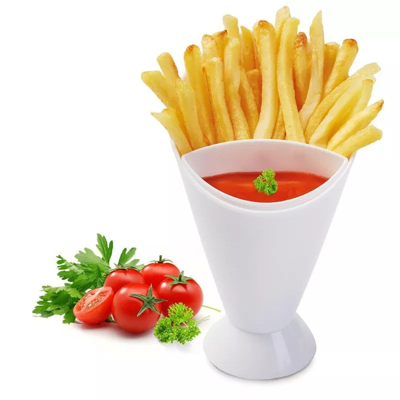 French Fries Partitioned Chips Holder