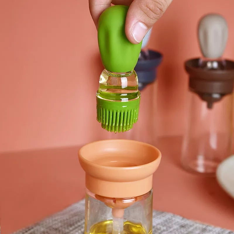 Oil Dispenser with Brush