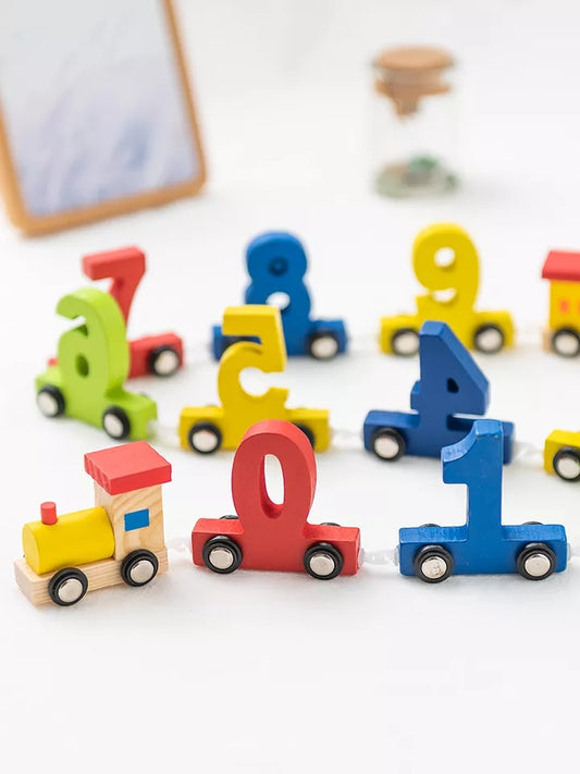 Montessori Wooden Numbers Train