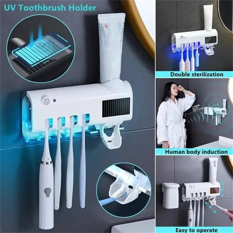 Electric Automatic Toothpaste Dispenser with UV