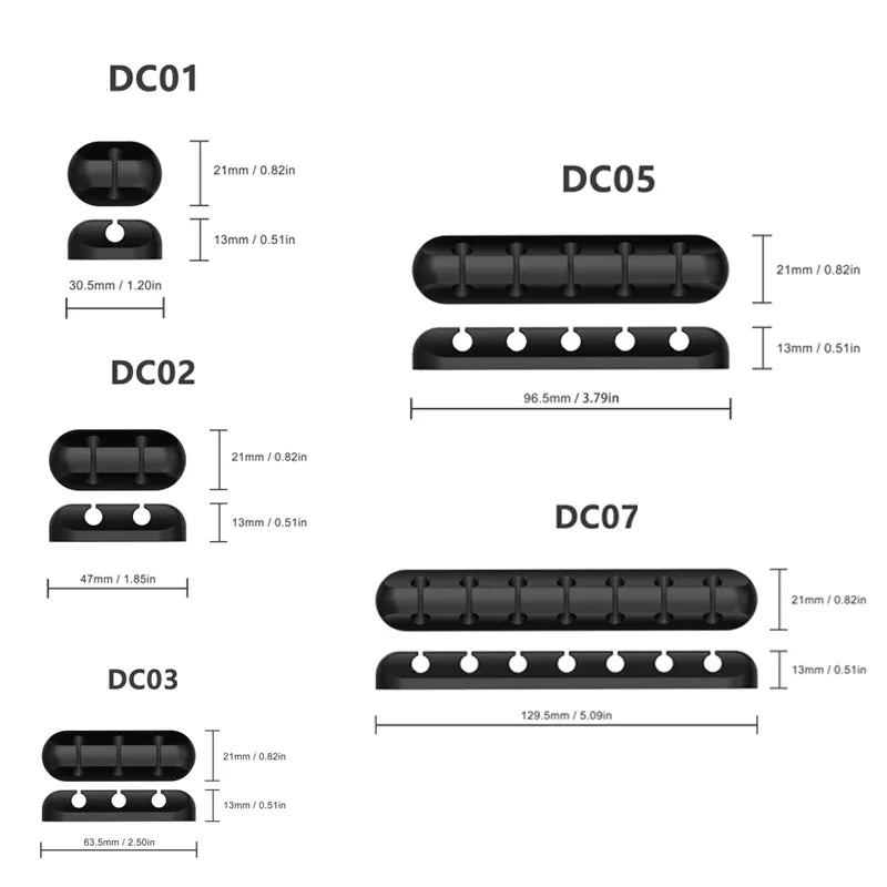 Silicon Cable Clips