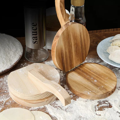 Wooden Dumpling Dough Press 20cm