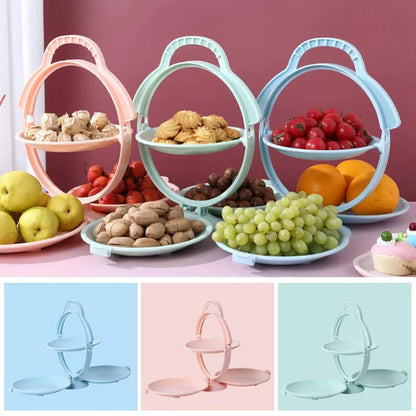 2 Layer folding dessert plate