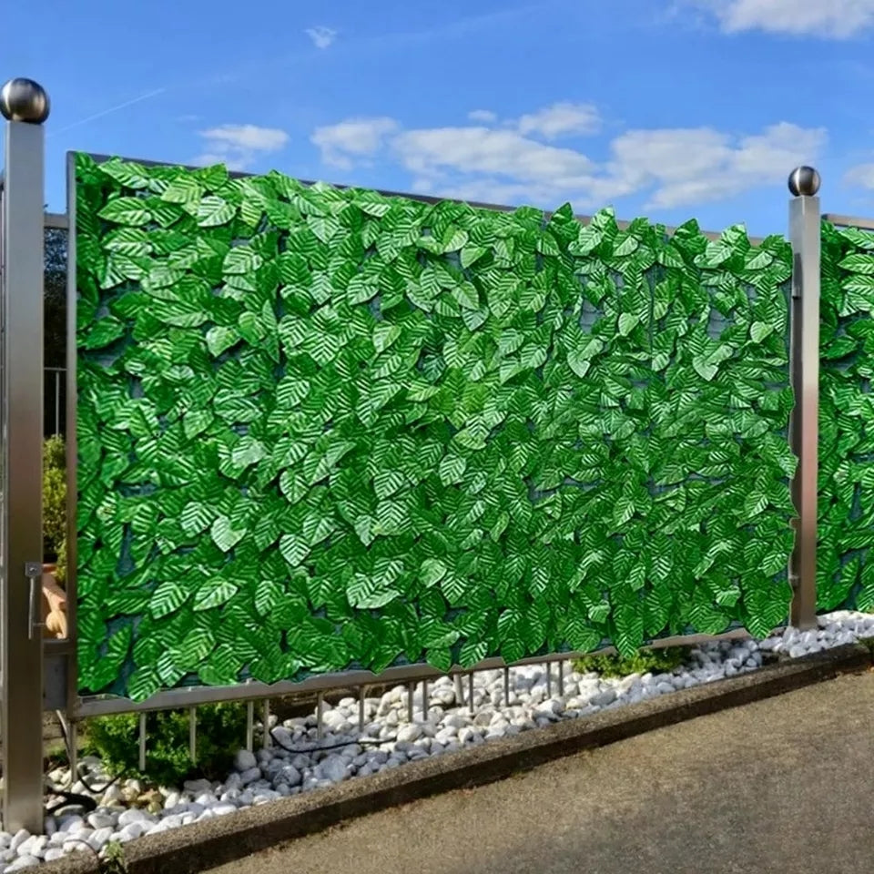 Artificial Leaf Privacy Fence