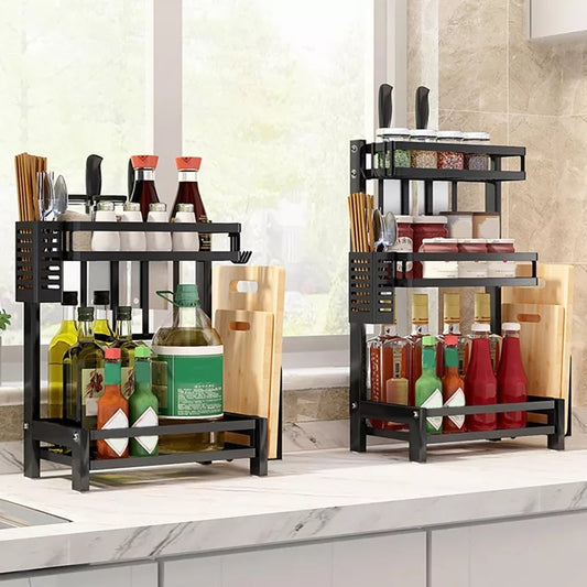 2 Tier Multifunctional Spice Storage Rack