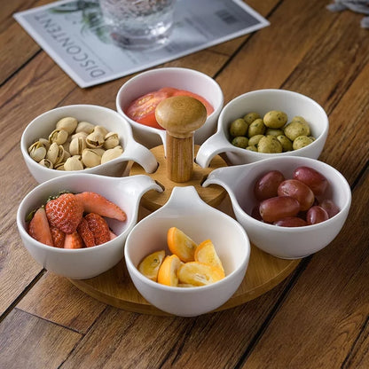 Cereal Lazy Susan Rotating Bowls