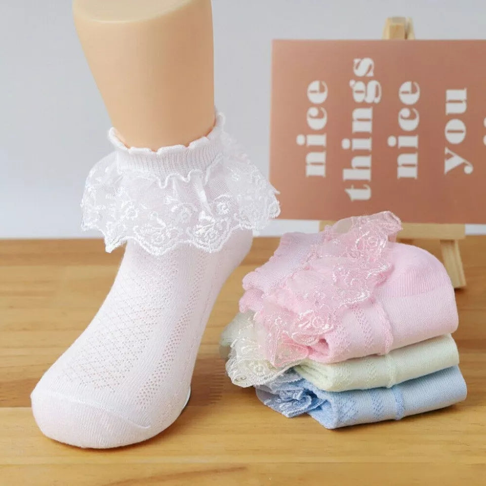 Cotton Lacey Socks