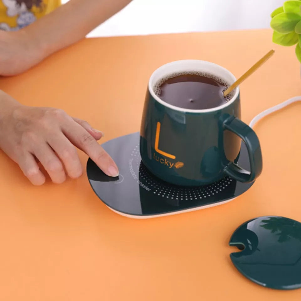 Heater Thermostatic Coaster Mug Warmer Heating Pad