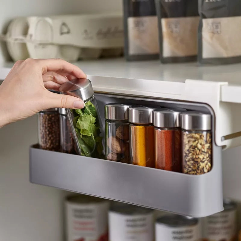 7Pc Under Shelf Spice Holder Rack