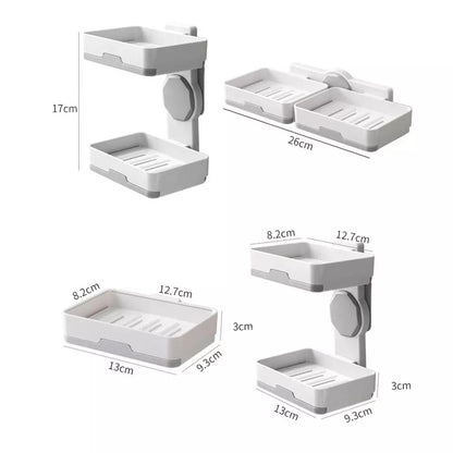 Double Layer Rotatable Soap Dish