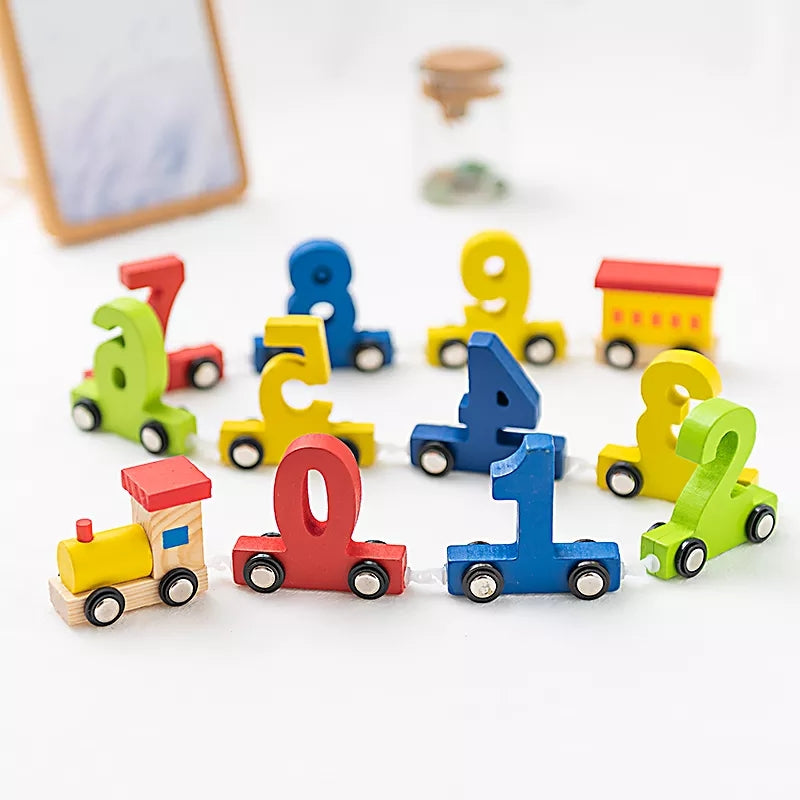 Montessori Wooden Numbers Train