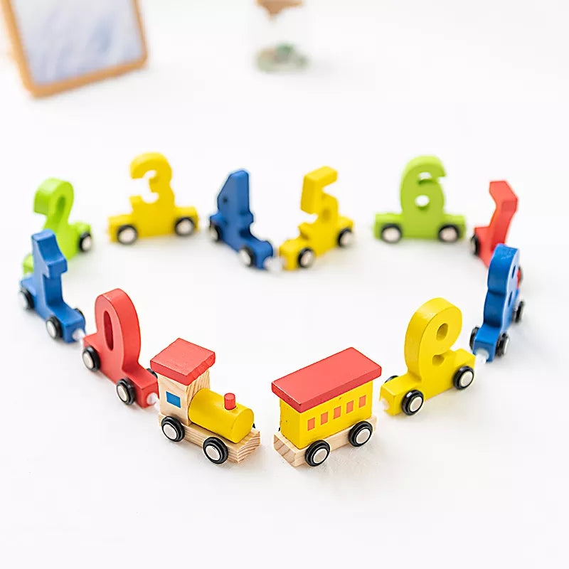 Montessori Wooden Numbers Train