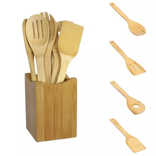 Bamboo 5 Pcs Cooking Sticks