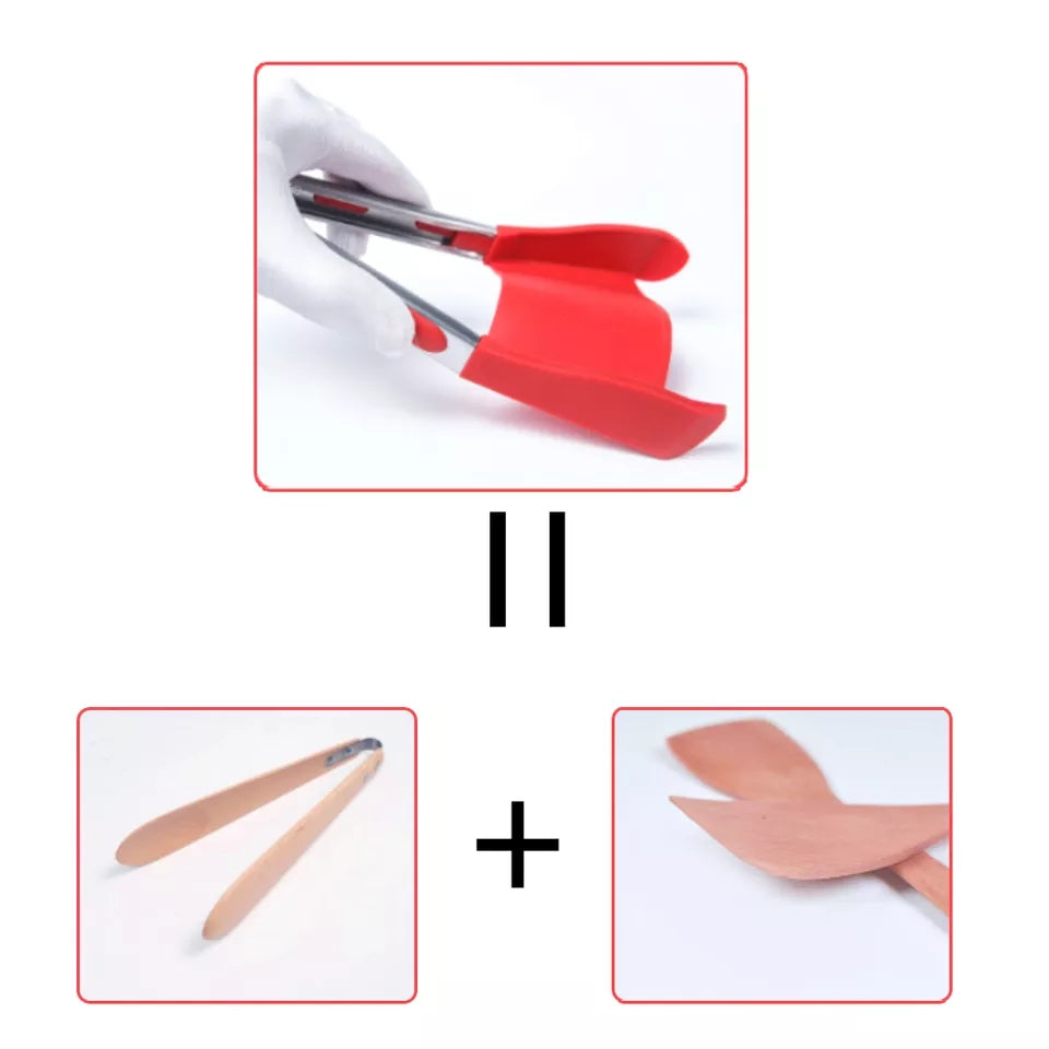 2 In 1 Silicone Spatula