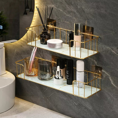 Bathroom organizer shelf