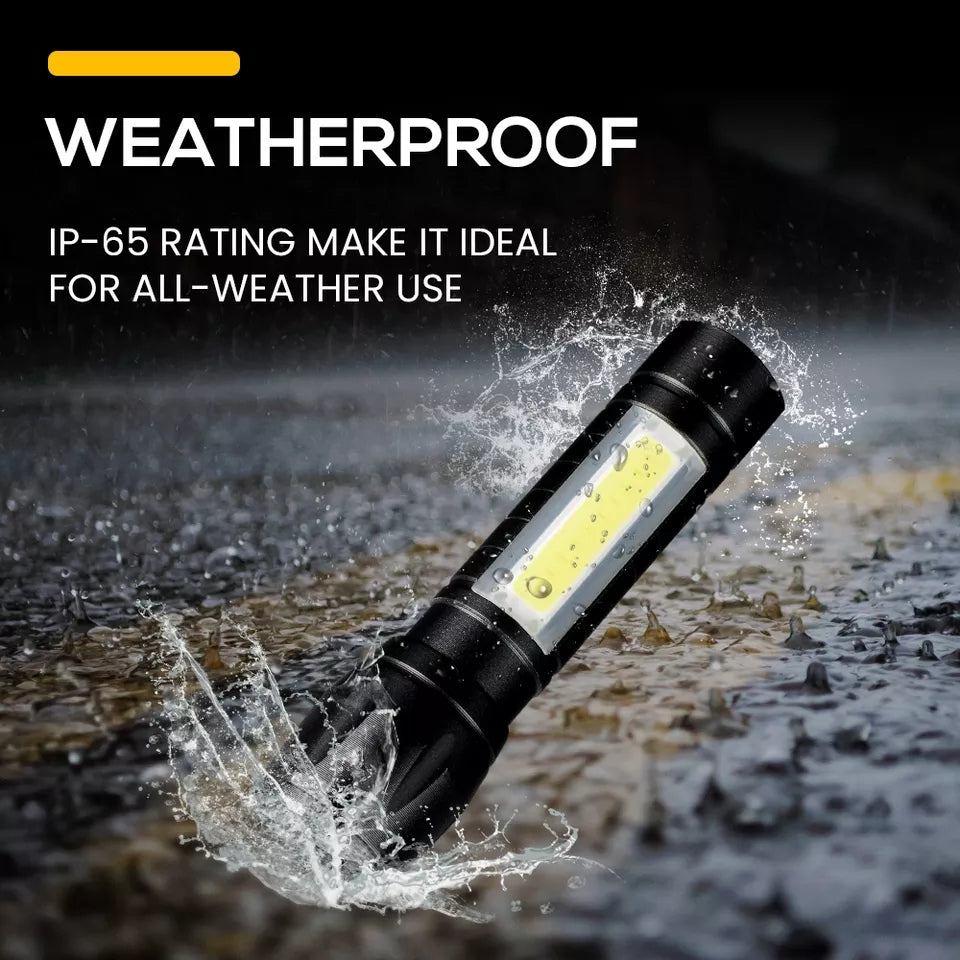 Rechargeable Aluminium 2 In 1 Torch