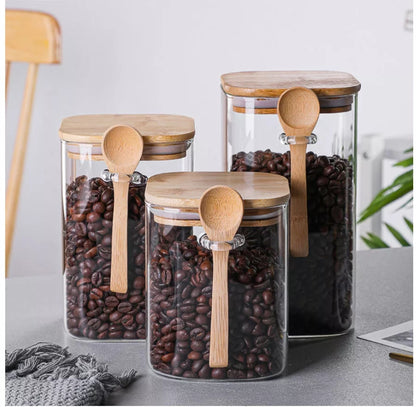 500Ml Glass Jar with Bamboo Lid