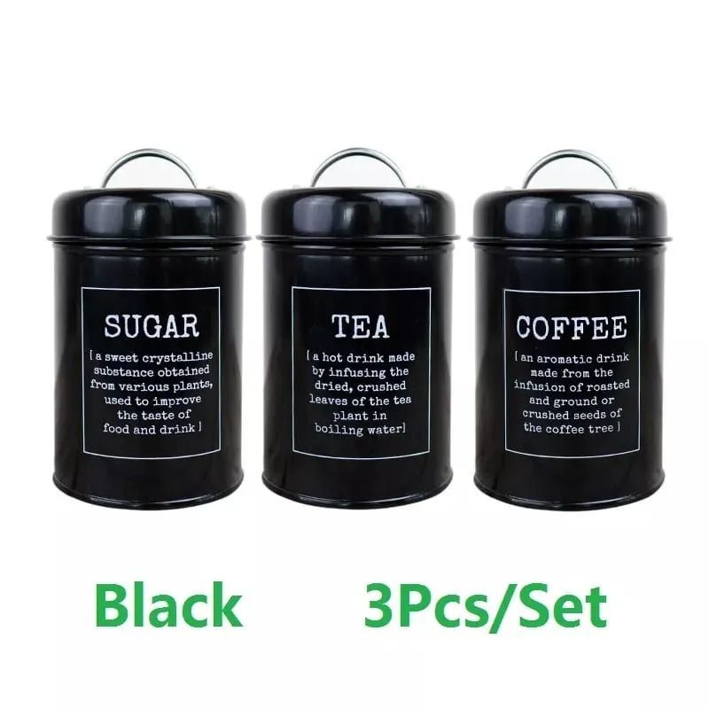 Set Of 3 Alloy Tins