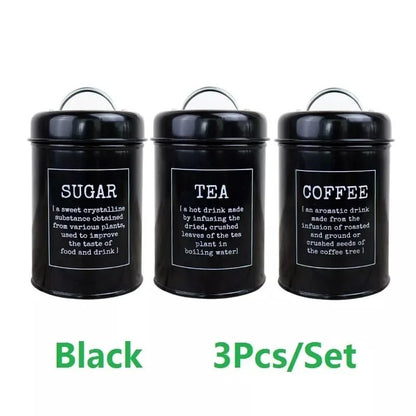 Set Of 3 Alloy Tins