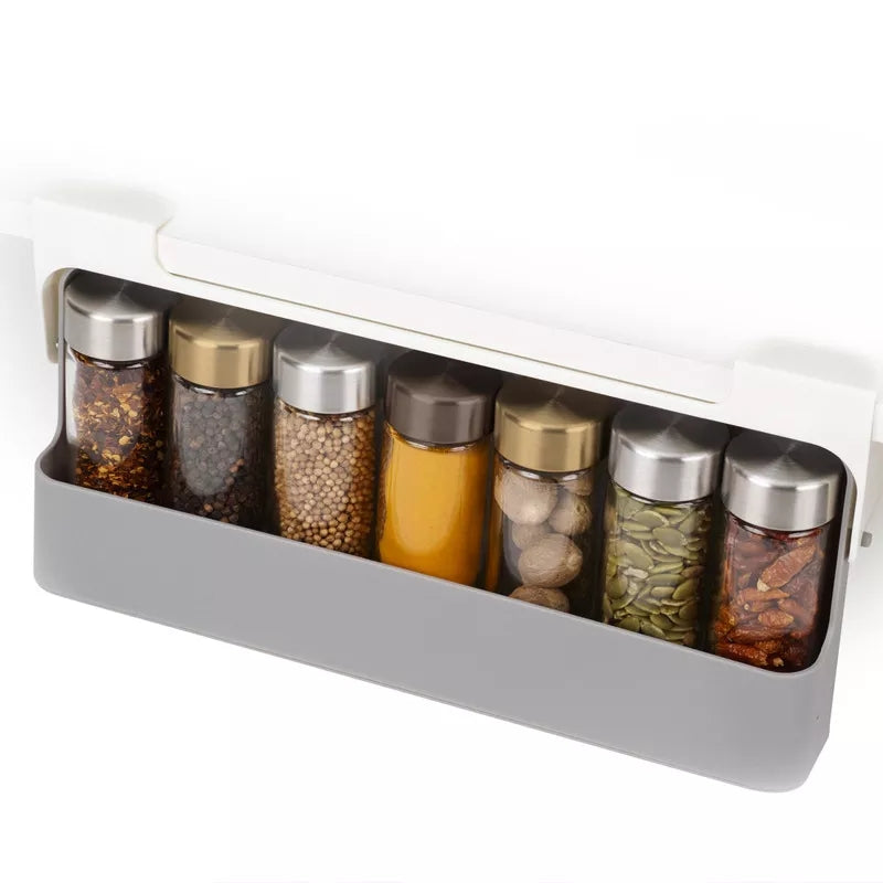 7Pc Under Shelf Spice Holder Rack