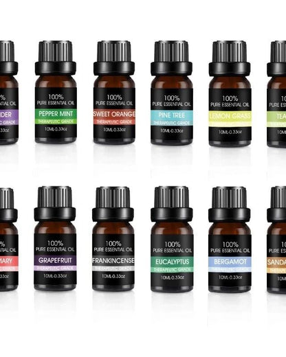 Set Of 12 Pure Essential Oils Gift Set