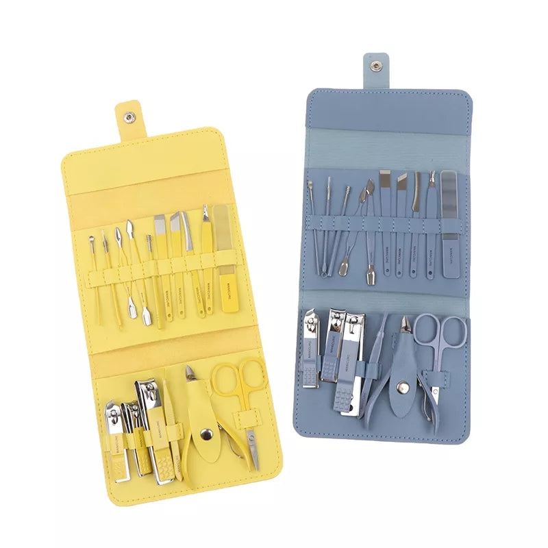 Manicure Set Decoration Nail 16Pcs Set BlackNov