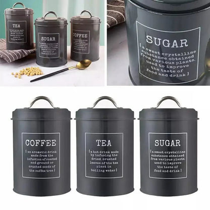 Set Of 3 Alloy Tins