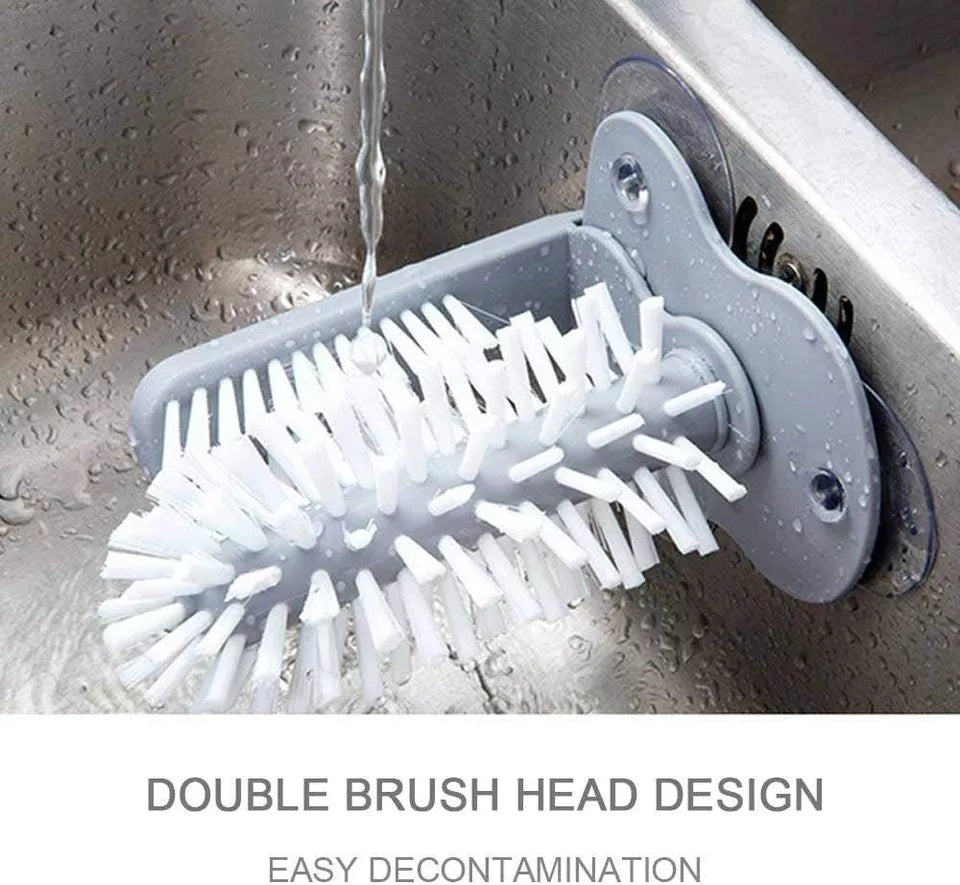 Dual Bristle Glassware Cleaning Brush