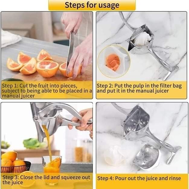 Stainless manual juicer