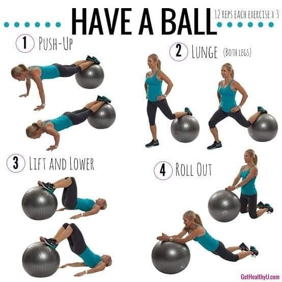 Anti-burst Yoga Ball