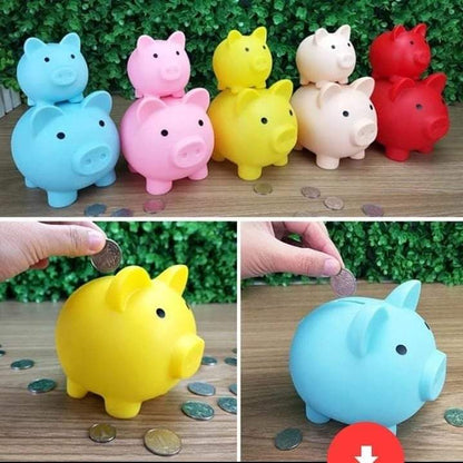 Kids saving piggy bank